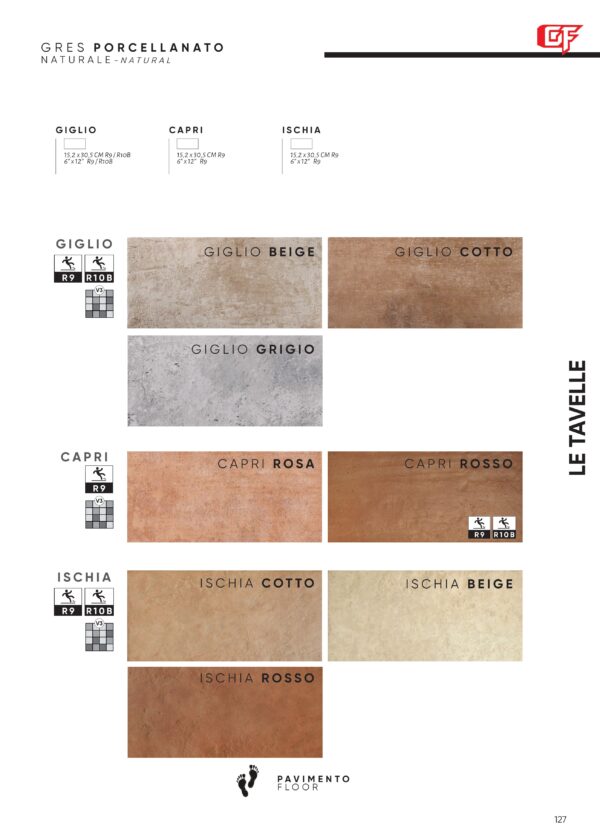 Gres porcellanato 2025 Linea Le tavelle 15,2 x 30,5 cm