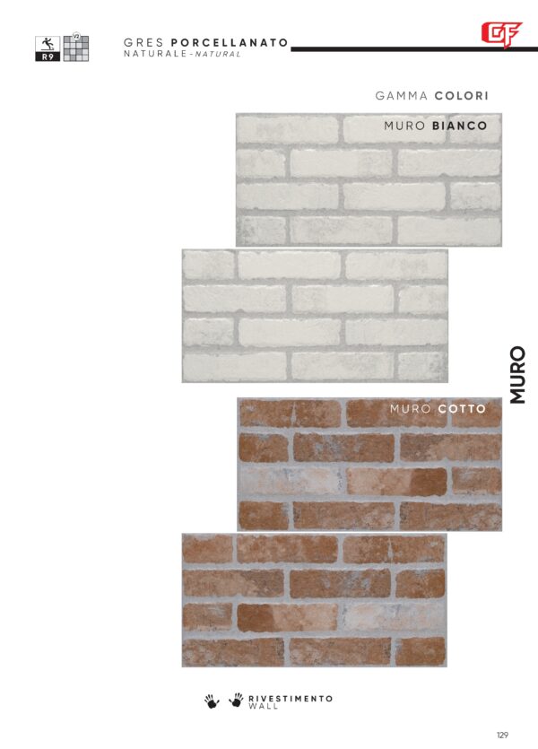 Gres porcellanato 2025 Linea Muro 30,5 x 61 cm