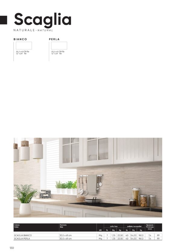Gres porcellanato 2025 Linea Scaglia 30,5 x 61 cm - immagine 2