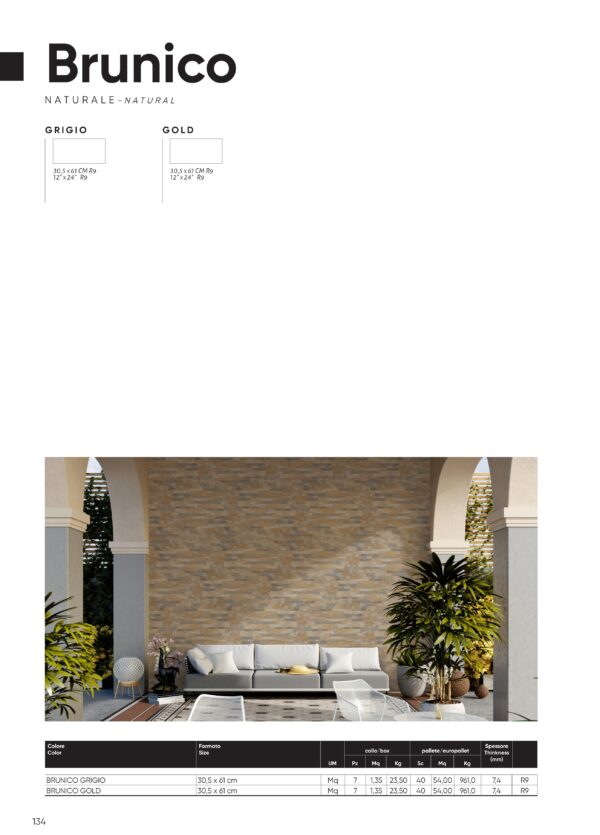 Gres porcellanato 2025 Linea Brunico 30,5 x 61 cm - immagine 2