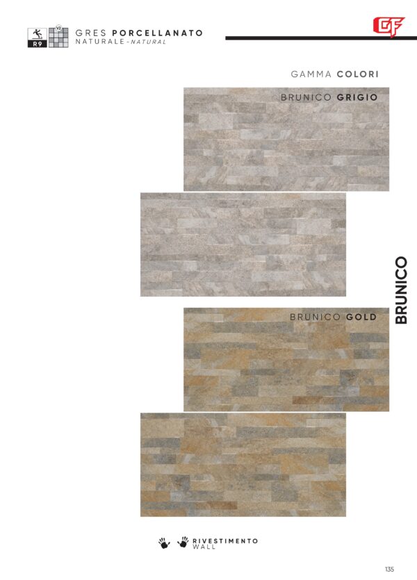 Gres porcellanato 2025 Linea Brunico 30,5 x 61 cm