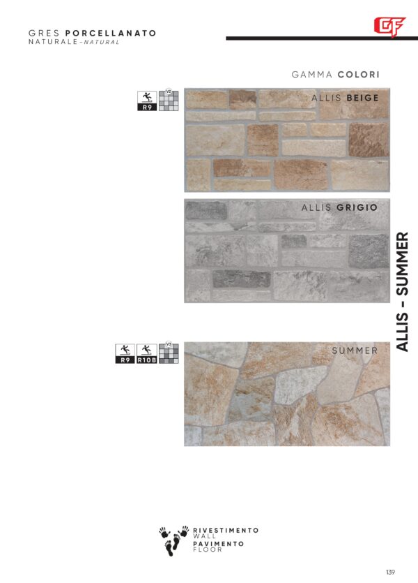 Gres porcellanato 2025 Linea Allis - Summer  30,5 x 61 cm