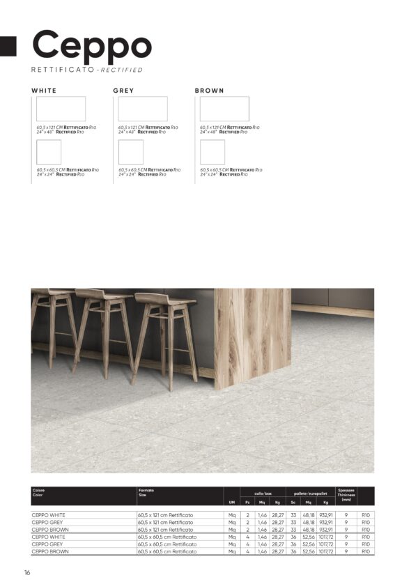 Gres porcellanato 2025 Linea Ceppo 60,5 cm x 121 rettificato; Anche su formato 60,5 x 60,5 rettificato - immagine 4