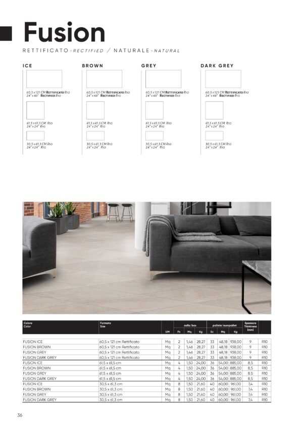 Gres porcellanato 2025 Linea Fusion Disponibile in piu' formati - immagine 4