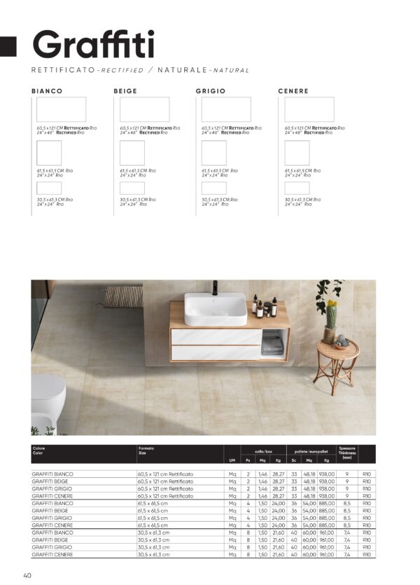 Gres porcellanato 2025 Linea Graffiti Disponibile in piu' formati - immagine 4