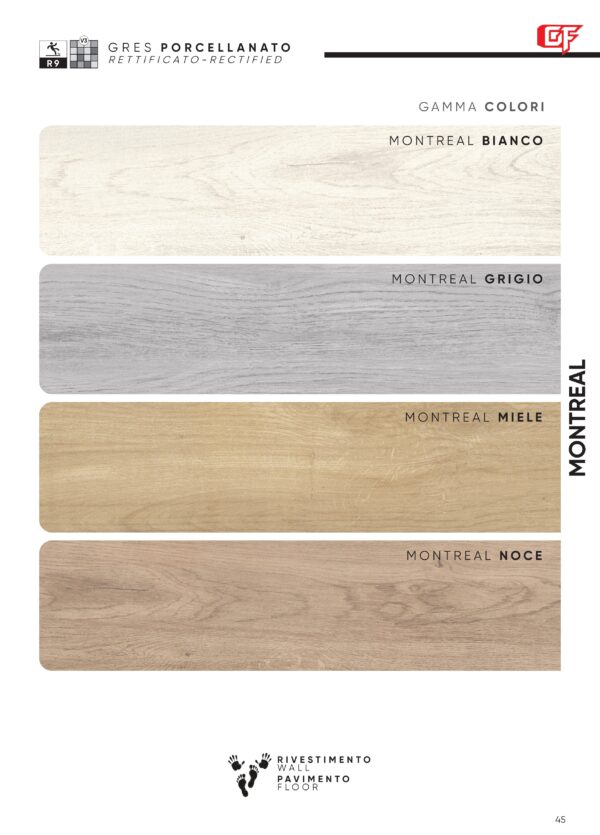 Gres porcellanato 2025 Linea Montreal 20 x 121 cm Rettificato