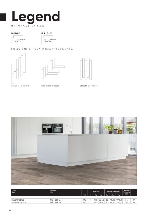 Gres porcellanato 2025 Linea Legend 17,8 x 62,8 cm - immagine 4