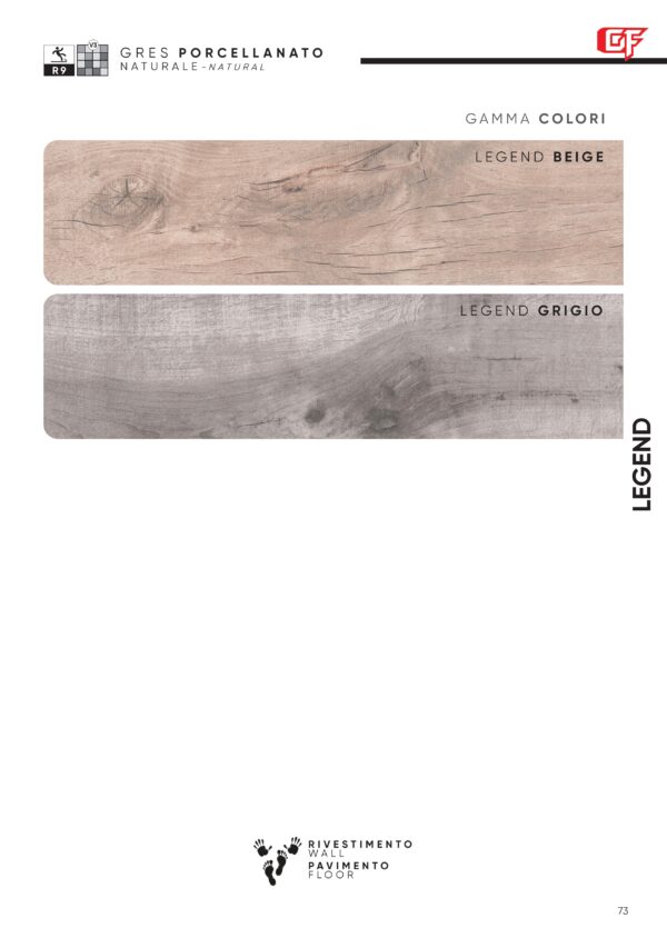 Gres porcellanato 2025 Linea Legend 17,8 x 62,8 cm