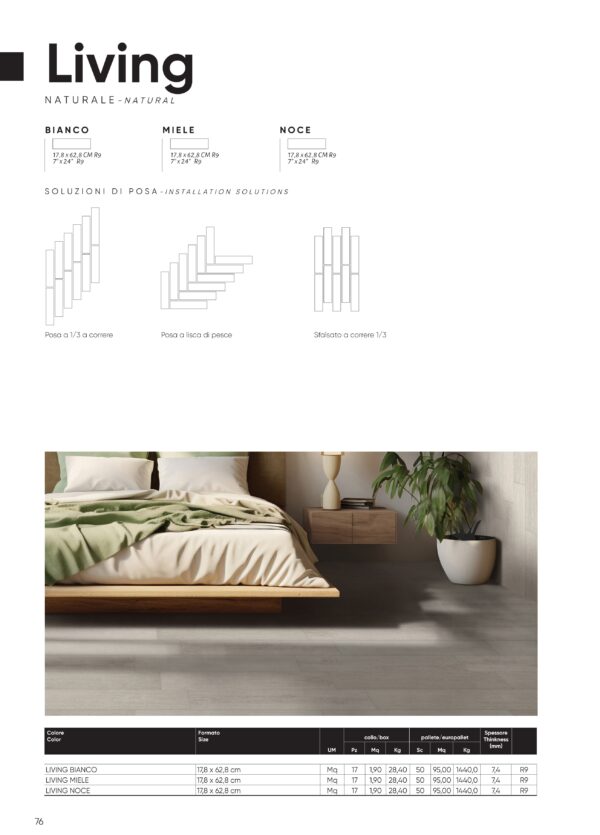 Gres porcellanato 2025 Linea Living 17,8 x 62,8 cm - immagine 4